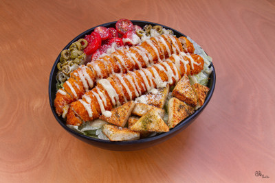 سالاد سزار سوخاری دو رول مخصوص سرآشپز
